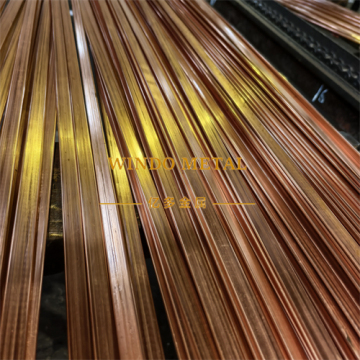 Seamless brass radiator flat tubes in coil
