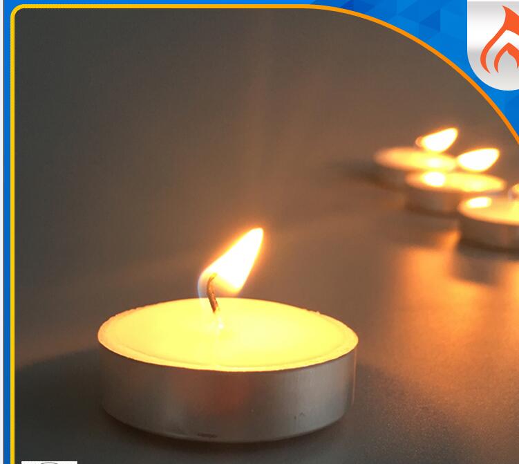 Bahan lilin 12 gram menghasilkan lilin tealight putih