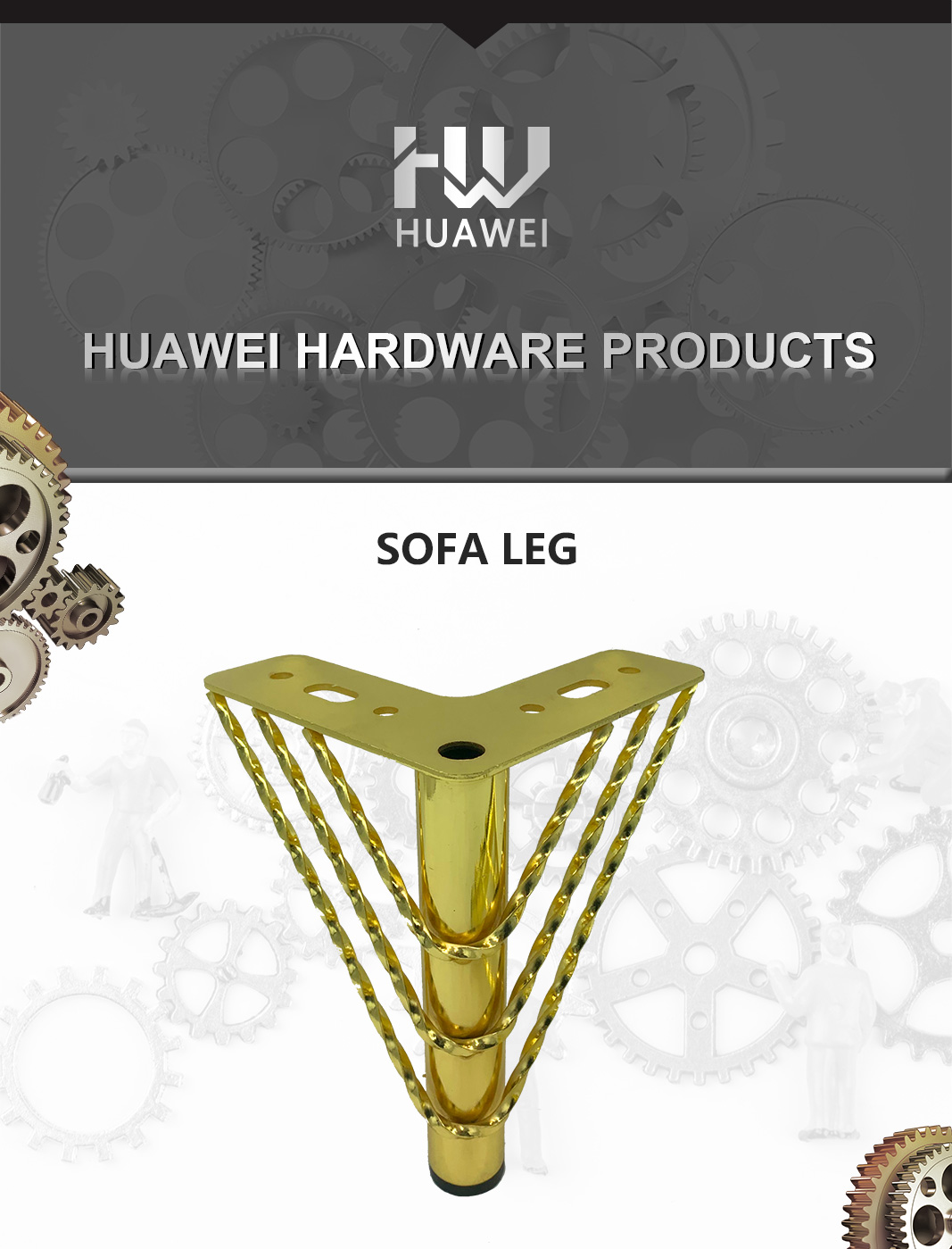 C038 metal sofa leg