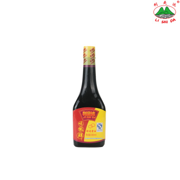 Bouteille de verre 380ml sauce de soja légère extra fraîche