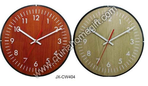 Round Wooden Wall Clock