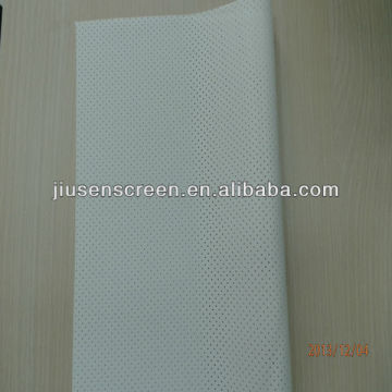 white-white acoustically transparent pvc screen