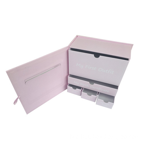 Pink Design Baby Treasure Cardboard Box