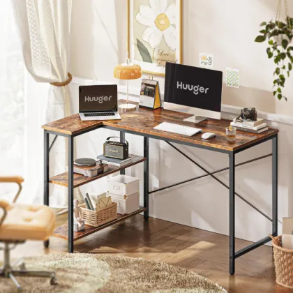 SAMKAI DNZ-11 Metal Black Computer Desk