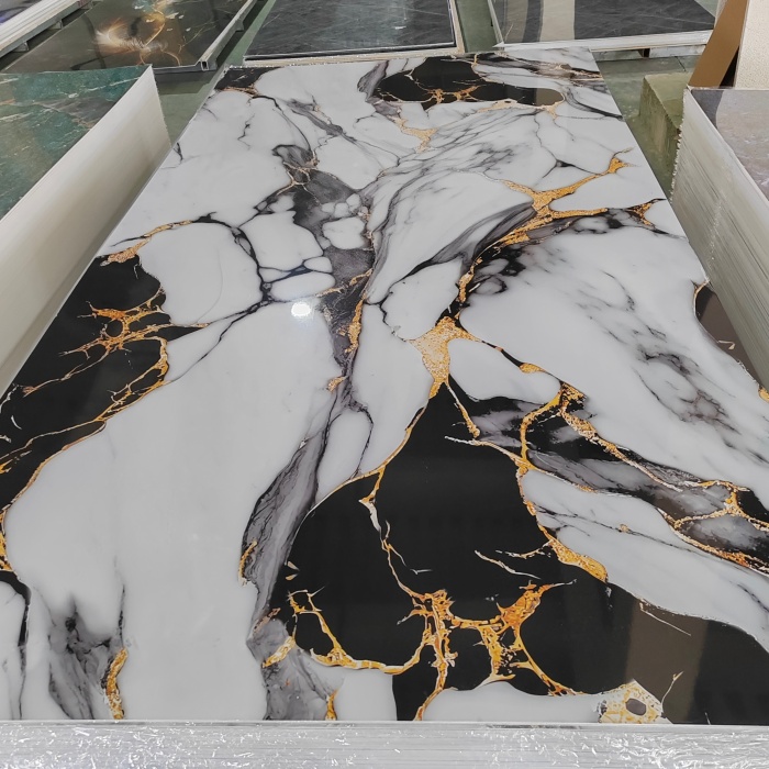 Ultrathin UV Sheet Modern Elegance Modern Permukaan Permukaan Kemasan Reka Bentuk Ringan