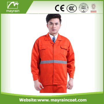Veste de sécurité réfléchissante orange fluorescente avec poches