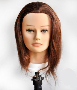 Indian Hair Female Mannequin Head (1204)