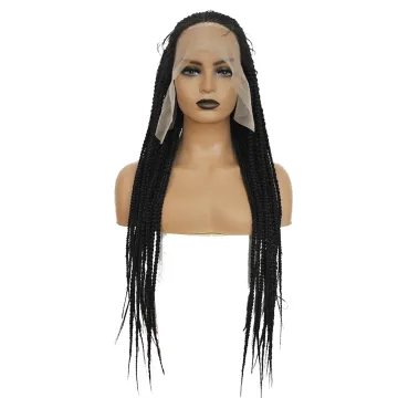 X-TRESS New Style Box Braid 6*13 Lace Frontal Synthetic Hair Wig With Baby Hair Full-made Natural Braiding Hair Wig For Women
