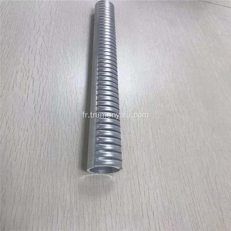 Tube rainuré en aluminium anodisé pour dissipateur de chaleur