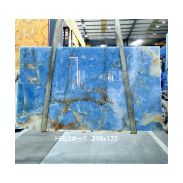 Blue Onyx Natural Marble Slab for Modern Design and Countertops
