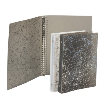 ストック光沢ホイル26ホールファイルドキュメントA4ペーパーフォルダーPPプラスチックリングバインダー