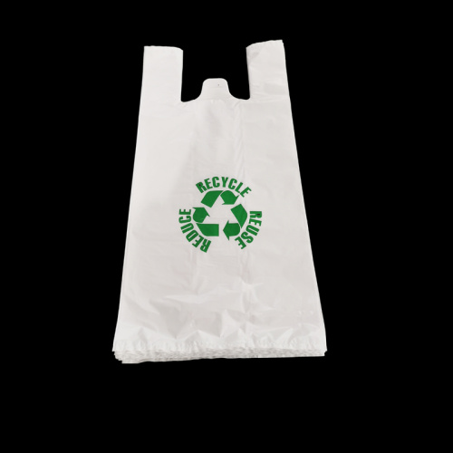 Bolsa transportadora de basura de plastico embalaje de camisetas de comestibles reciclable multiusos