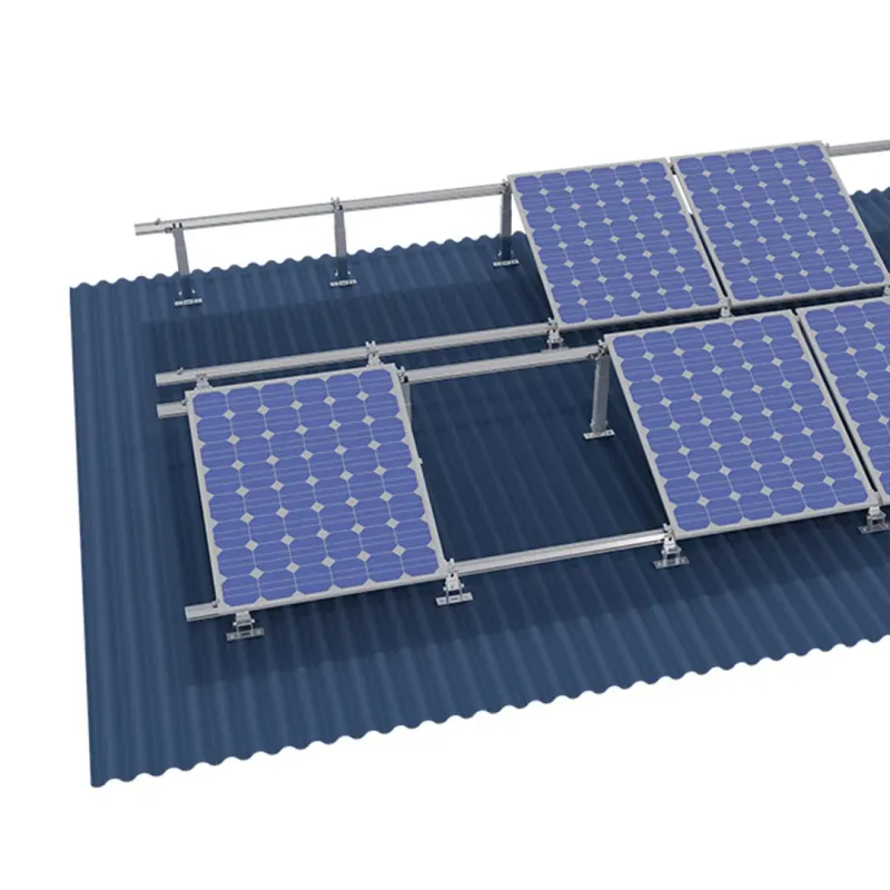 Solar Mounting System for Aluminum Panel Metal Flat Roofs