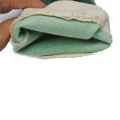 Гладкая отделка из зеленого ПВХ. Промышленные перчатки Knit Wrist