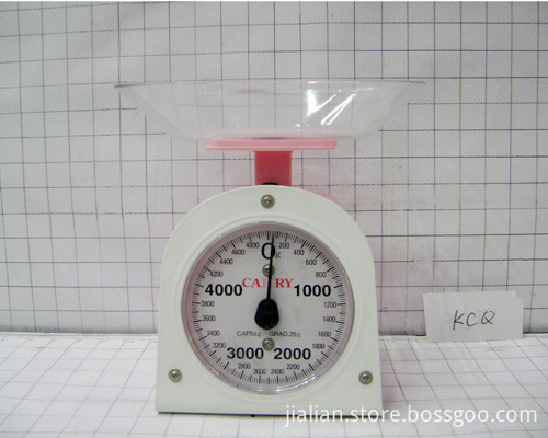 white kitchen scale