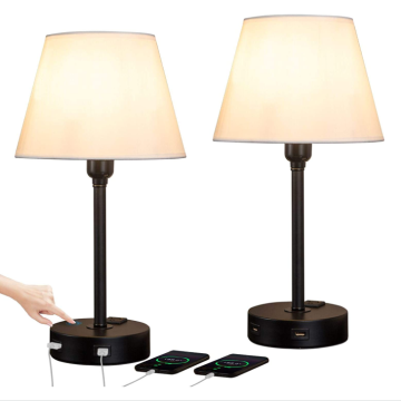 Berührungsgesteuerte Tischlampe mit Dual-USB