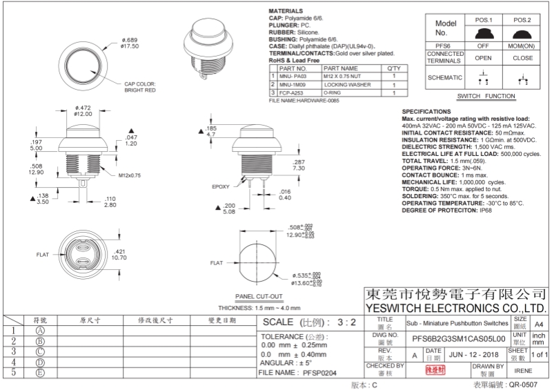 PFS6 Drawing