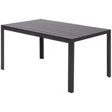 Plastic Wood Outdoor Dining Table