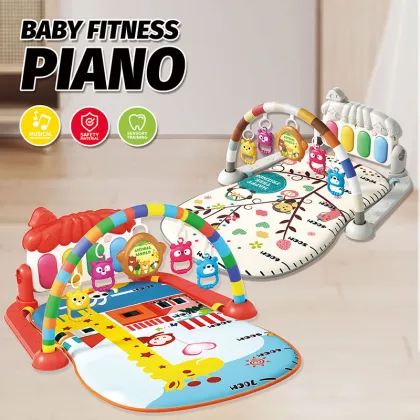 Multifunctional Baby Fitness and Entertainment Center: Play Mat, Toys, and Learning Tools