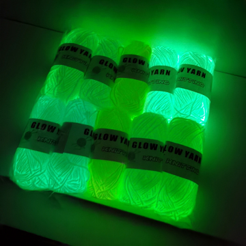 Shimmering Glow-in-the-Dark Crochet Yarn: Enhance Your Crafting Projects with Radiant Light