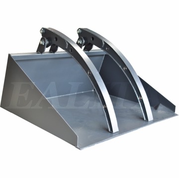 Forklift bucket with hydraulic grapple