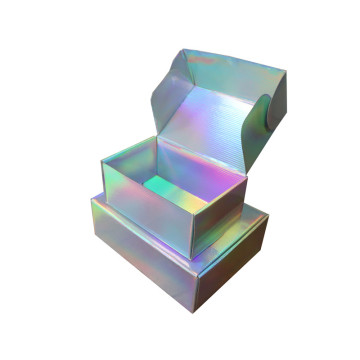 Holographic Custom Clothing Mailer Corrugated Shipping Box