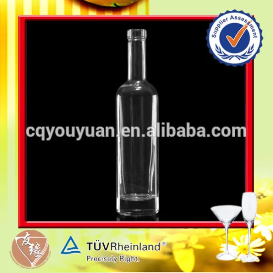 Super flint glass wine vodka bottle 350ml in cheap