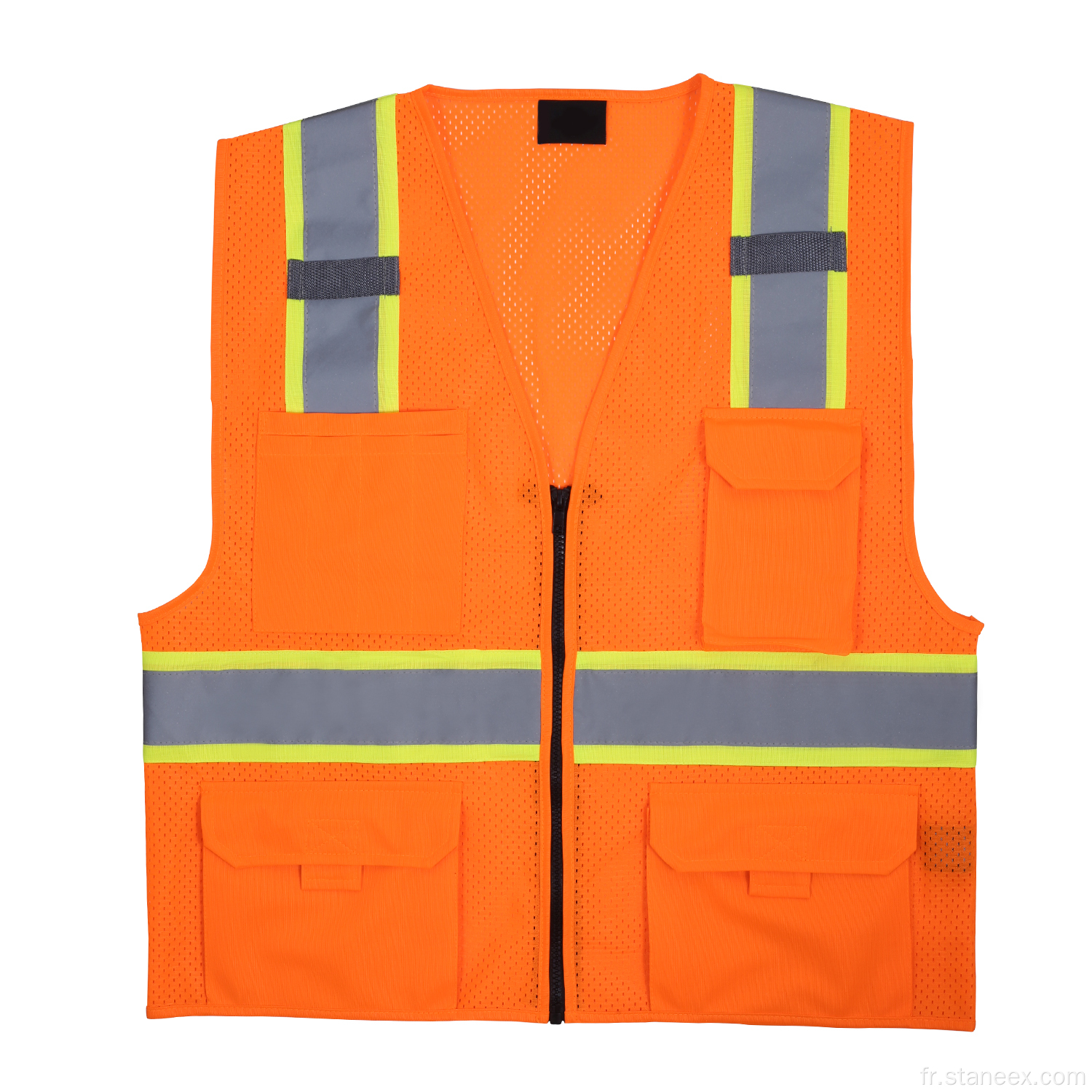 Gilet de maillage de sécurité personnalisé à haute réflexion