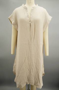 Custom Leisure Domiciliary Button Plain Jumpsuits