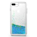 Caso anti-amarelado Quick Glitering Sand 2 in 1 para iPhone8