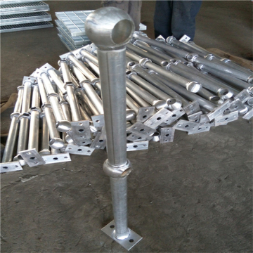 zinc coat steel ball joint handrail post