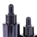 Wholesale black glass dropper bottle for serum