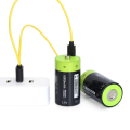 1.5V USB Rechargeable Li-ion D Size Battery 6000mah