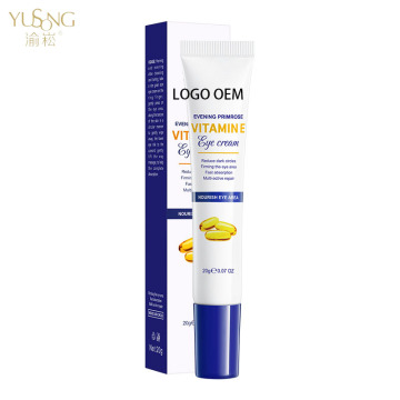 Natural Vitamin E Eye Cream with Evening Primrose Water for Moisturizing Eye Care