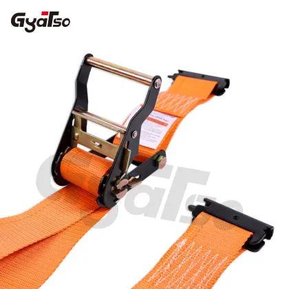 2 Inch Ratchet Strap with E Fittings - Tie Down Cargo Strap for E-Track