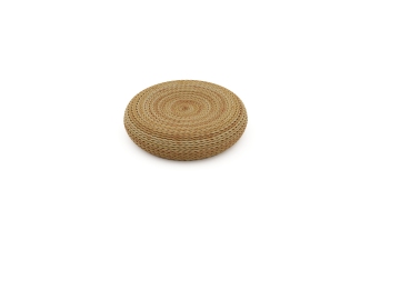 ​​Hand-Scraped Texture Stool for Textural Contrast in Luxury Furniture​​