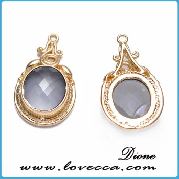 Fashion jewelry popular 12 month birthstone charms wholesale birthstone pendants