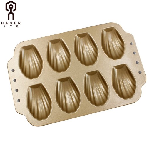 madeleine tray target 8 Cups Nonstick Shell Shaped Baking Mould Supplier