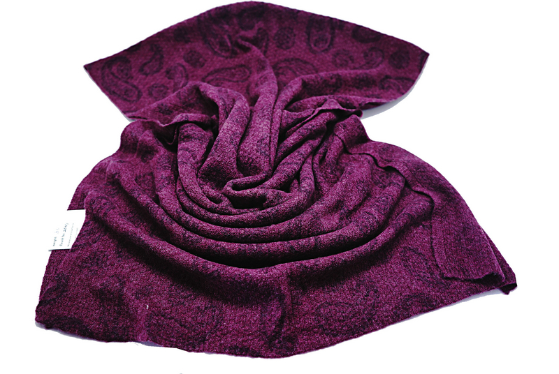 Print Knitted Scarf Yf 2013207 Purple