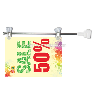 Supermarket Magnetic Banner Hanger Sign Fixture