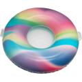 High Quality Printed Rainbow Swim Ring With Handle