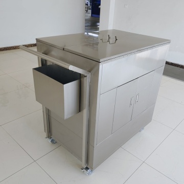 Commercial Stainless Steel Refuse Collection Trolley