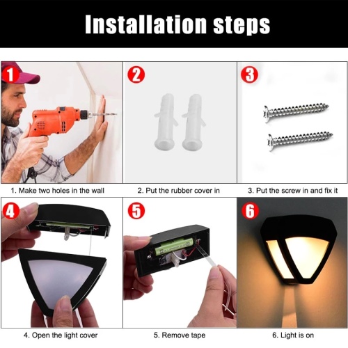 Solar Light 2 LED For Outdoor