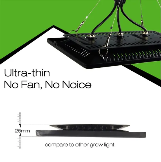 Ultra-thin design no fans no driver 100w 200w 300w led grow light for plants growth