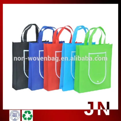 Folding Reusable Shopping Bags, Green Shopping Bag Nonwoven Bag