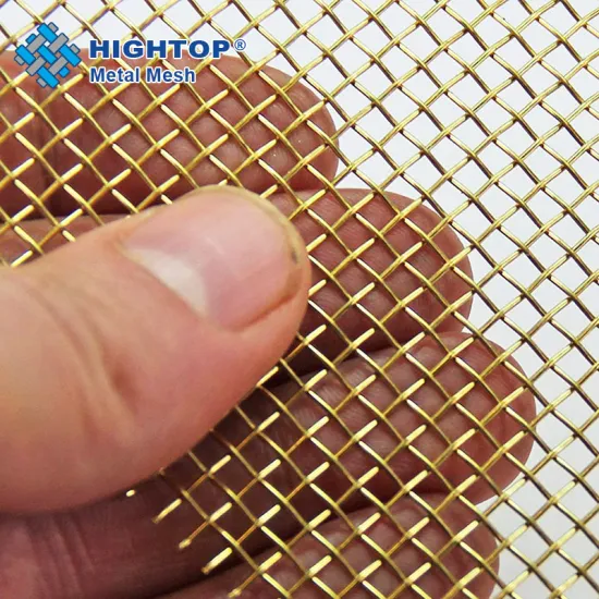 Customizable Mesh Woven Brass Wire Faraday Cage Cloth: 10-200 Mesh Options Available
