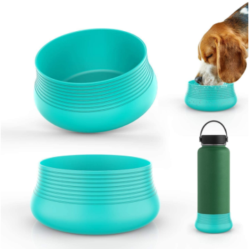 Flexible Silicone Boot Sleeve Travel Pet Bowl
