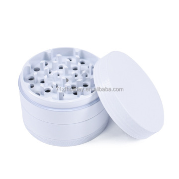 Custom Logo Wholesale Manual Herb Grinder 4 Layer Aluminium Alloy Metal Ceramic Crusher