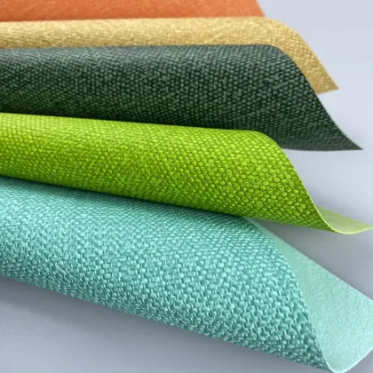 Linen PU Leather Home Fabric for Sofa Seat