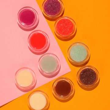 Scrub de labios vegano personalizable y bálsamo hidratante para etiqueta privada